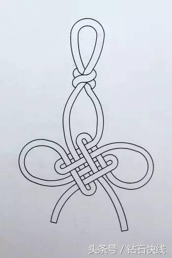 最简单红绳结编法图解,中国结编织红绳子的编法