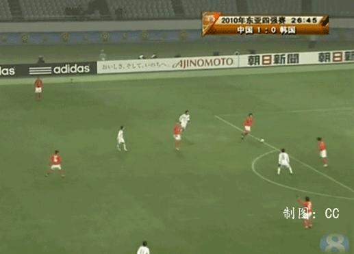 邓卓翔任意球破门完整版,中国对韩国邓卓翔进球