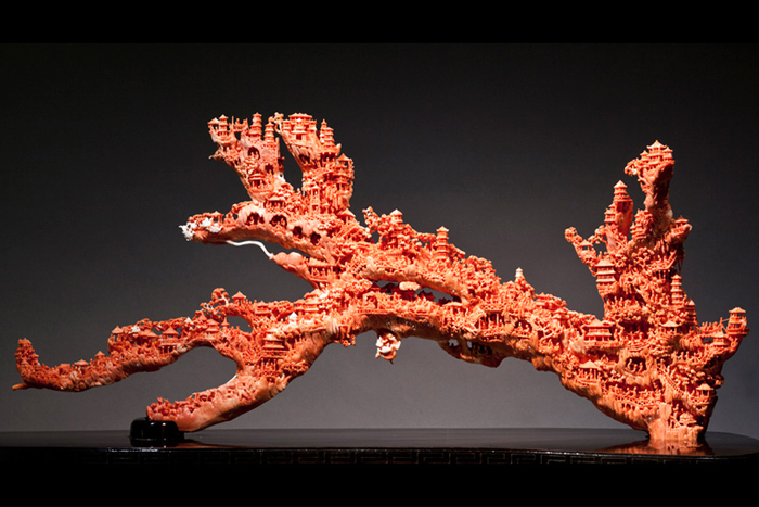 台湾博物馆红珊瑚是真的吗,红珊瑚馆藏品欣赏