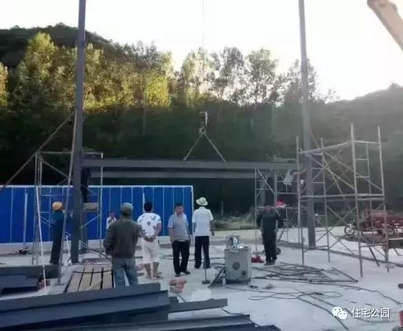 农村自建房轻钢小别墅建造全过程,农村钢结构自建房1层别墅