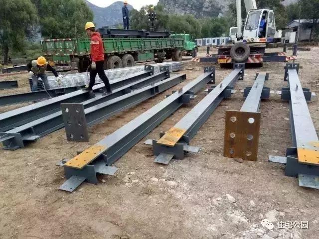 农村自建房轻钢小别墅建造全过程,农村钢结构自建房1层别墅