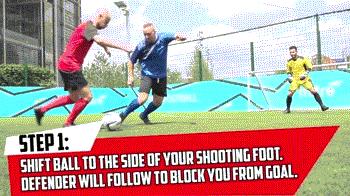 足球九宫格射门技巧,趣味足球射门技巧