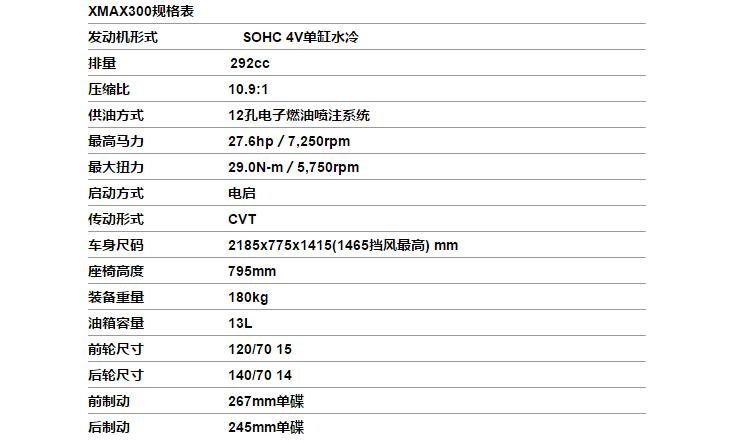 雅马哈踏板摩托车300cc,雅马哈xmax300踏板车国内大贸店