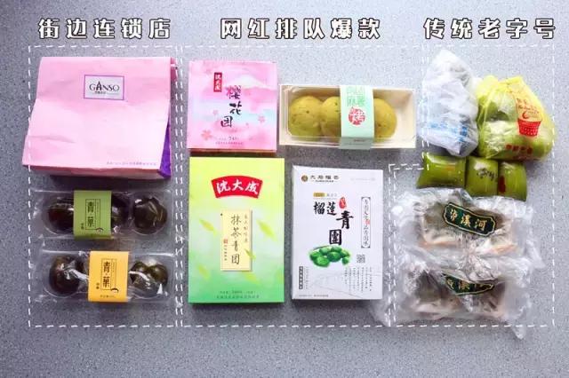 吃各种不同口味的青团合集,各种口味青团测评