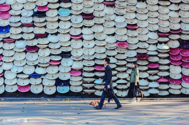 佛山石湾公园马桶瀑布,全球最大的人工马桶瀑布