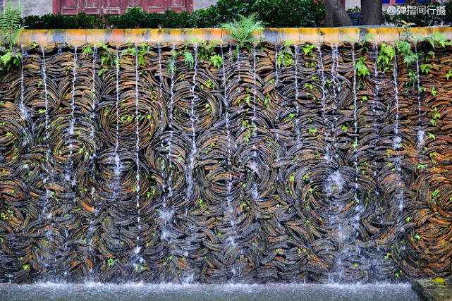 佛山石湾公园马桶瀑布,最奇葩的景点马桶瀑布