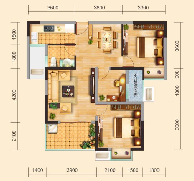 100㎡以内的三房有极致的舒适感它是怎么做到的