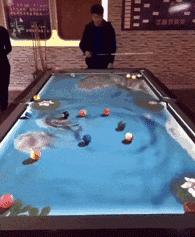 爆笑GIF图片,搞笑gif趣图乒乓球新打法