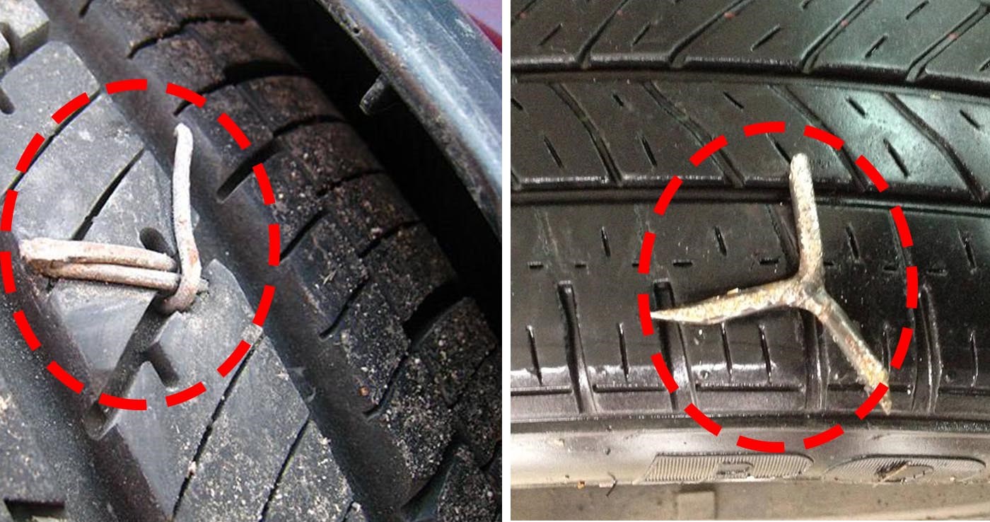 轮胎扎钉子了补胎还是换胎,途昂轮胎扎钉子补胎视频