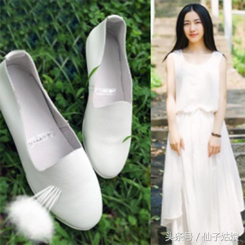 棉麻裙子配5款鞋，秒晋升文艺女青年