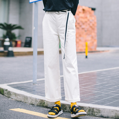 高弹力气质显瘦休闲裤,大码显瘦弹性休闲裤