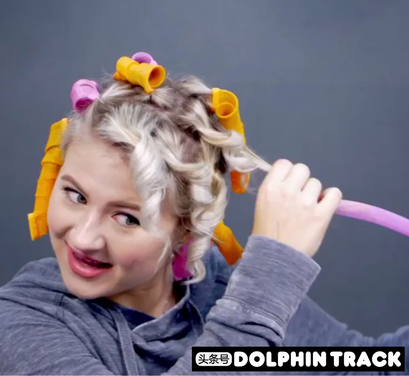 法式珍珠发带短发编发教程,适合中短发的编发ins