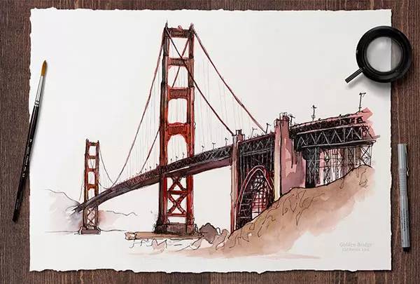 世界十大建筑画在一幅画里,中国顶级建筑水彩画