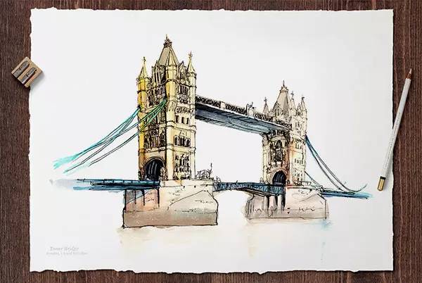 世界十大建筑画在一幅画里,中国顶级建筑水彩画