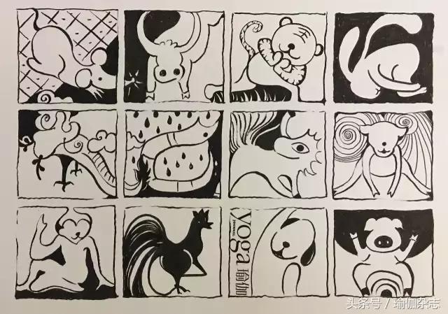 这些伽人把瑜伽小人画出了新模样儿,有你的那张哦!