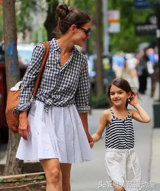 亲子装搭配,国际风亲子装