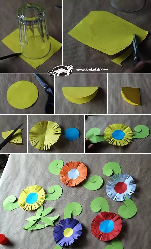 花环贺卡diy,幼儿园花朵卡纸手工贺卡