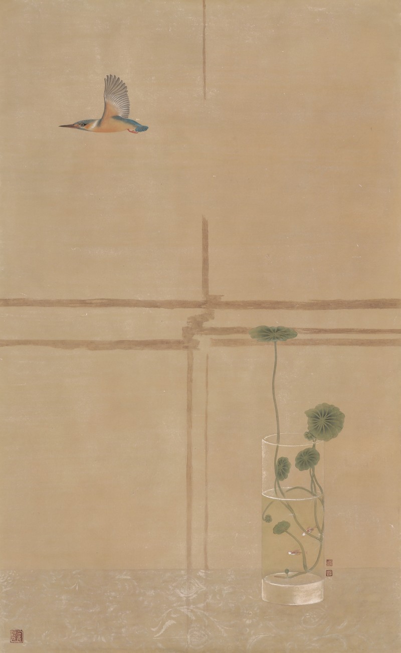 关于小荷才露尖尖角的绘画作品,小荷才露尖尖角蜻蜓立上头国画