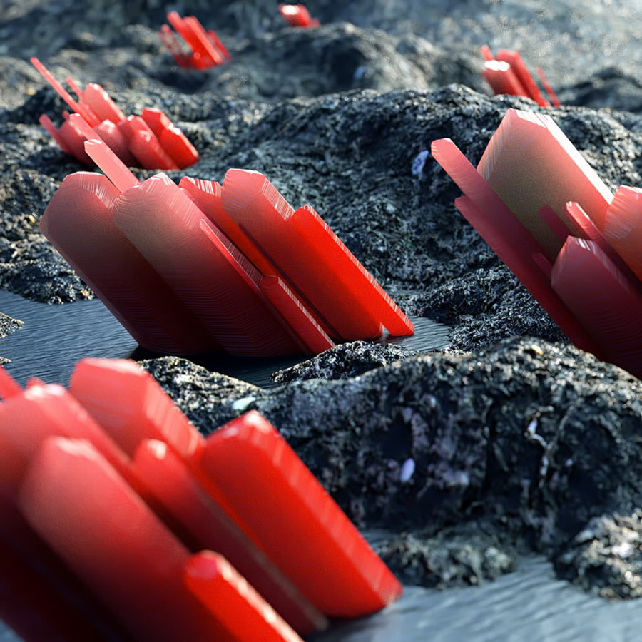 超牛数字艺术合成图强烈视觉效果的糖果异星球