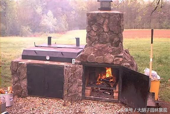 庭院烧烤台设计效果图,欧式庭院烧烤台图片大全