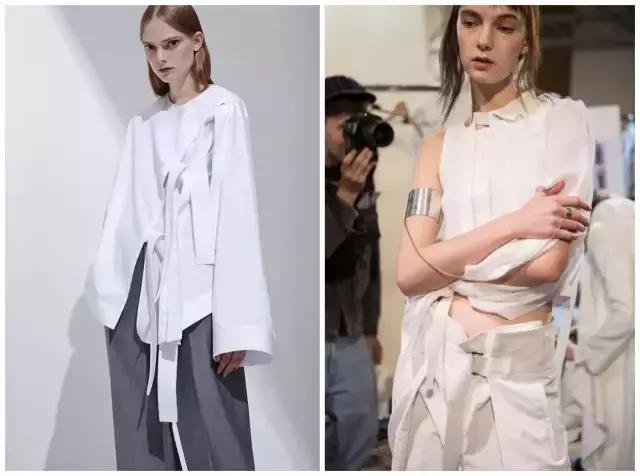 时尚真丝飘带穿搭,仙女风套装穿搭