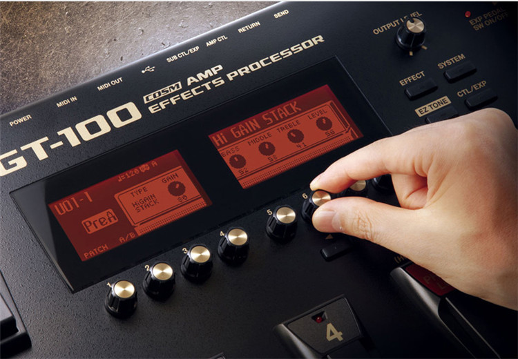 bossgt100电吉他效果器教学,boss吉他效果器gt100