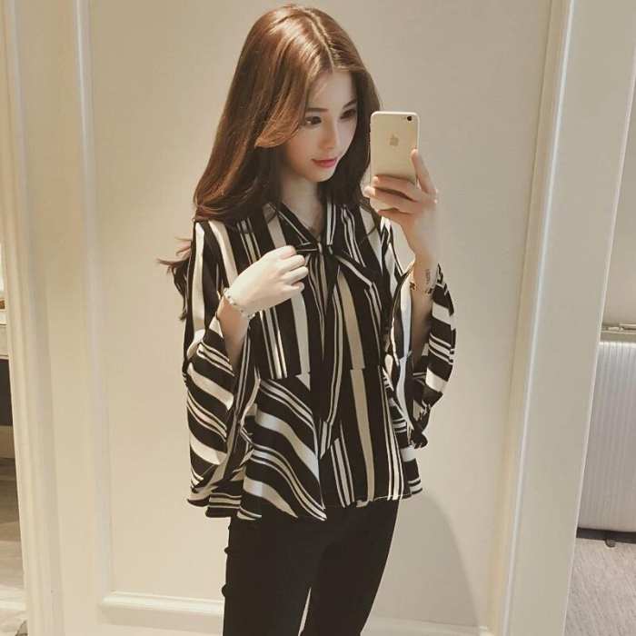 雪纺上衣显瘦遮肉减龄洋气收腰,好看的雪纺上衣让你秒变气质女王