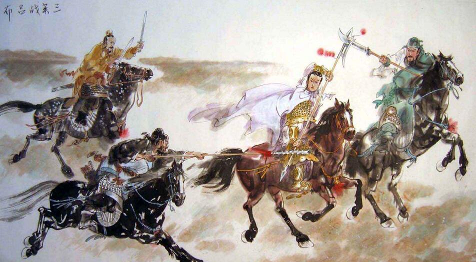 三国演义里关羽和吕布交手的情况,正史三国关羽吕布