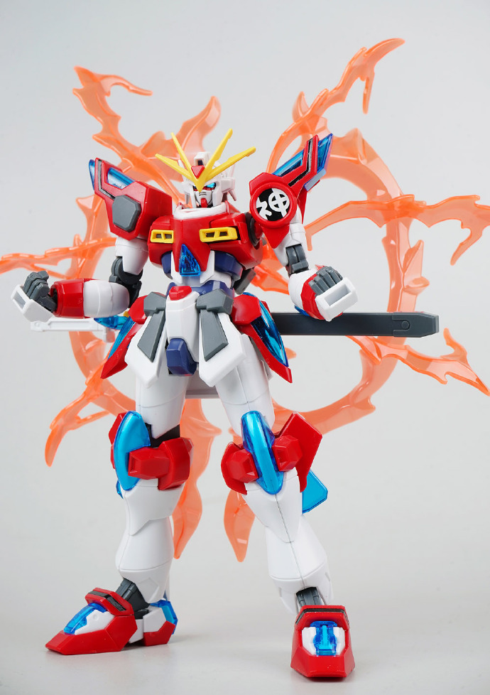 万代hg风灵高达修改型测评,万代hg神木燃烧