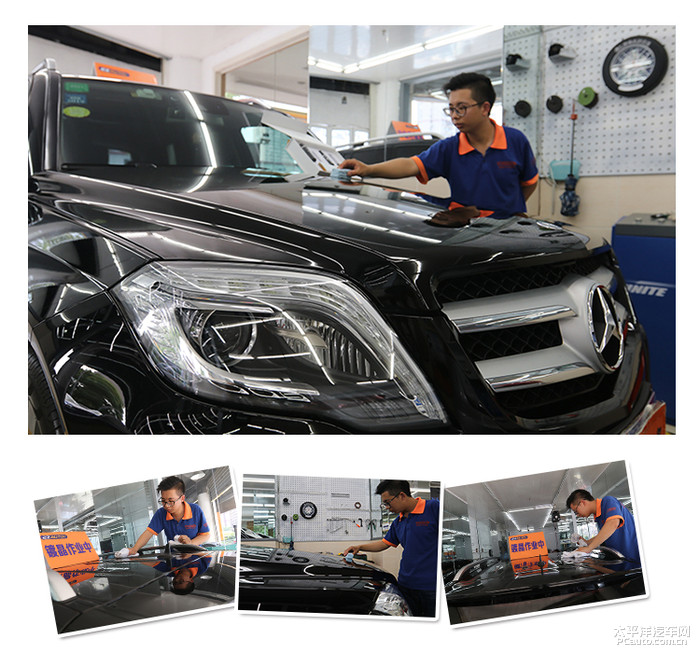 奔驰glk300整备全过程,奔驰glk300全车抛光价格