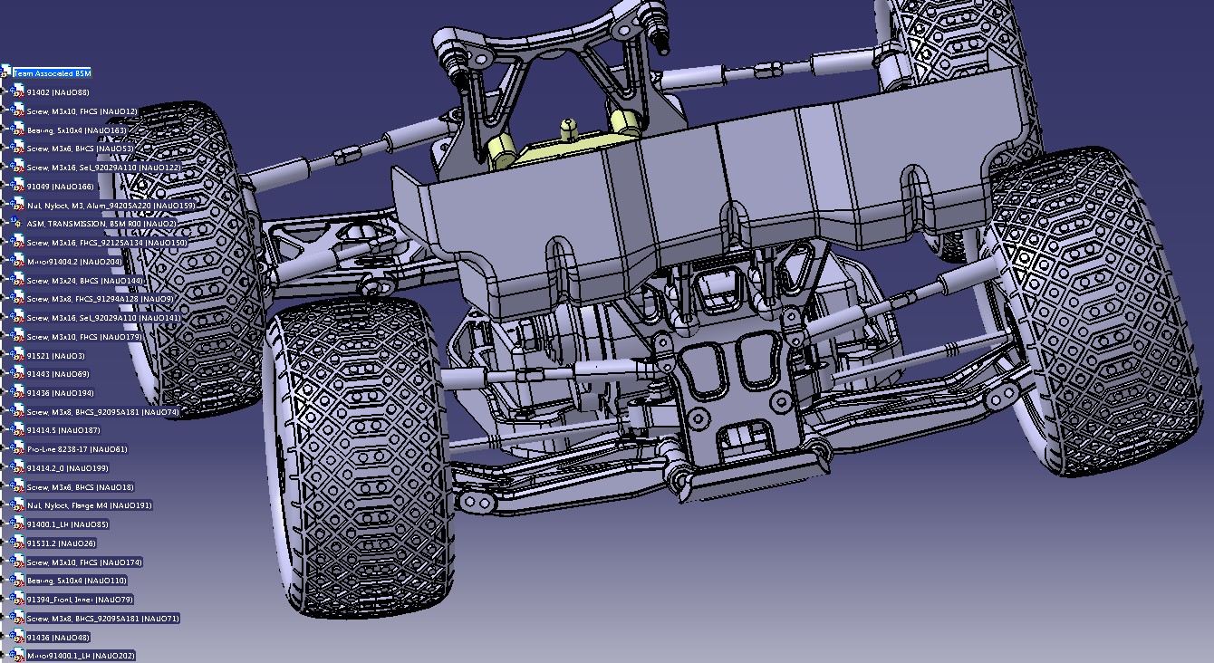 遥控车3d模型图 (associated遥控模型车)