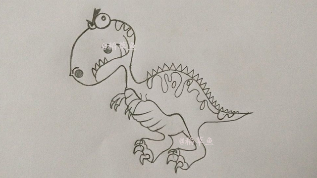 三岁以上的小朋友画简笔画恐龙,简笔画飞天恐龙带翅膀的恐龙