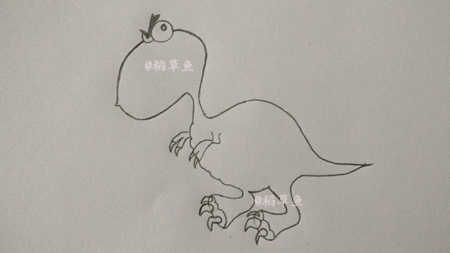 三岁以上的小朋友画简笔画恐龙,简笔画飞天恐龙带翅膀的恐龙
