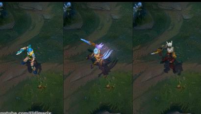 LOL锐雯三大皮肤评测,天使之刃QA竟是最强