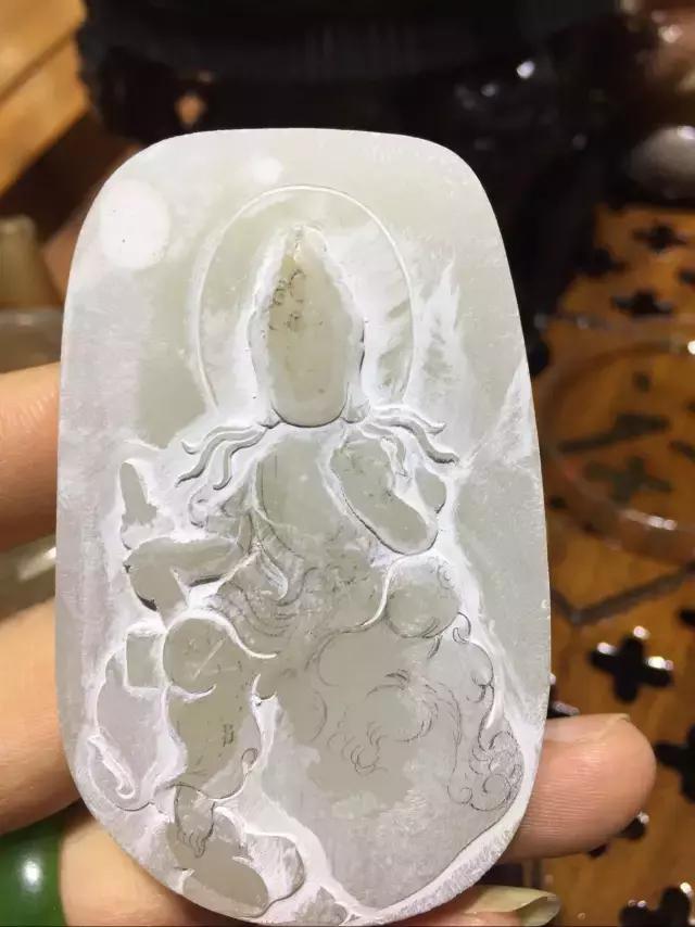 金丝玉雕刻文殊菩萨样板 (和田玉雕刻文殊菩萨图案)