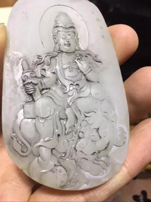 玉雕设计手稿图地藏 (苏州玉雕作品文殊菩萨)