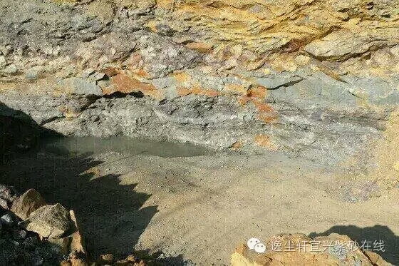 紫砂青灰矿石原料,陶公粟原矿蟹壳青泥料