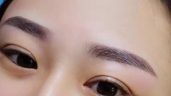 绣眉的后期效果图,绣眉后期成什么样