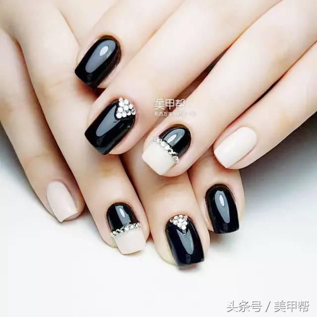 指甲特别短小能做美甲嘛,2019美甲短小甲款式