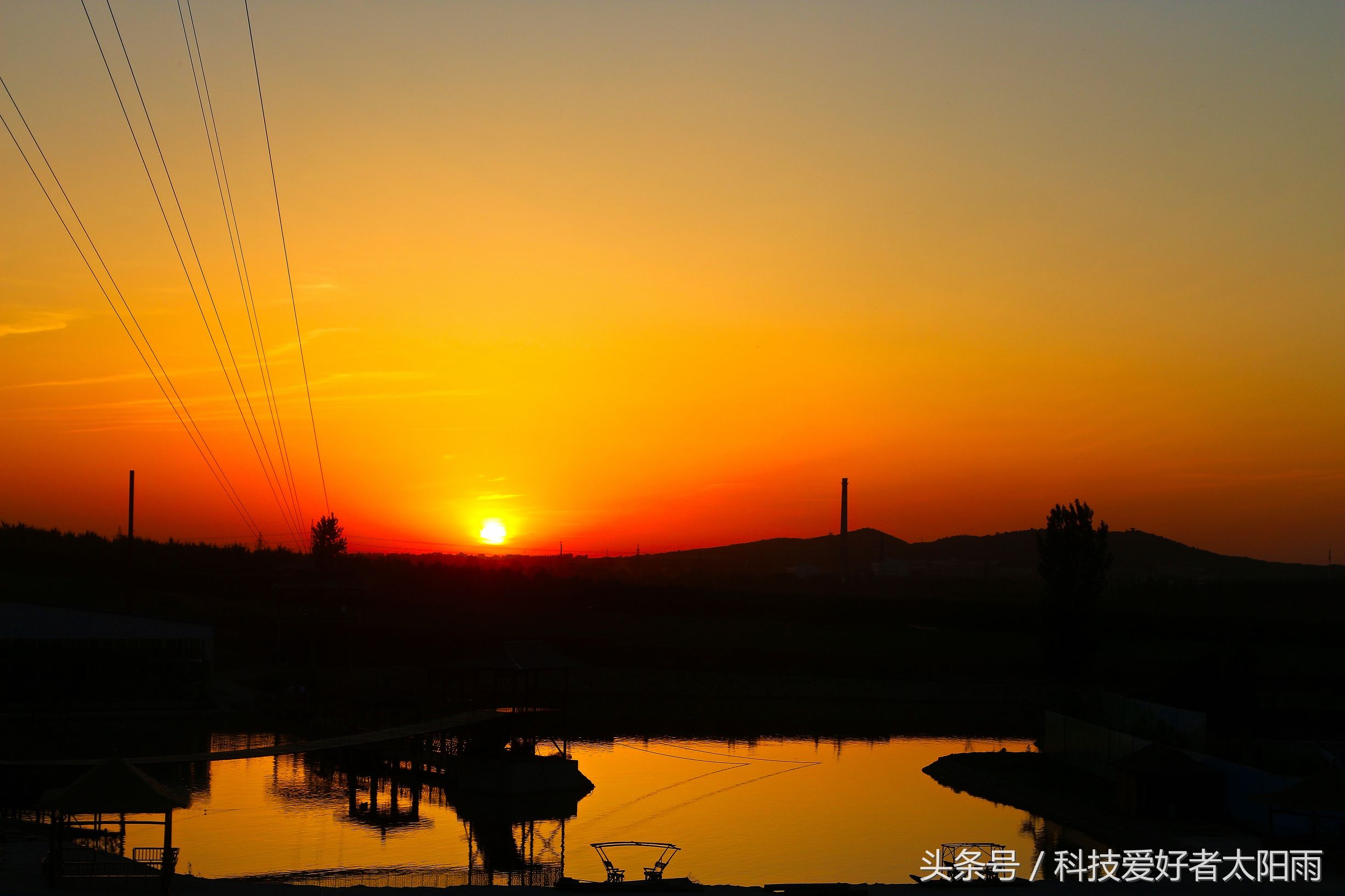 摄影-照片、鞍山佳宁生态园、黄昏的美景！