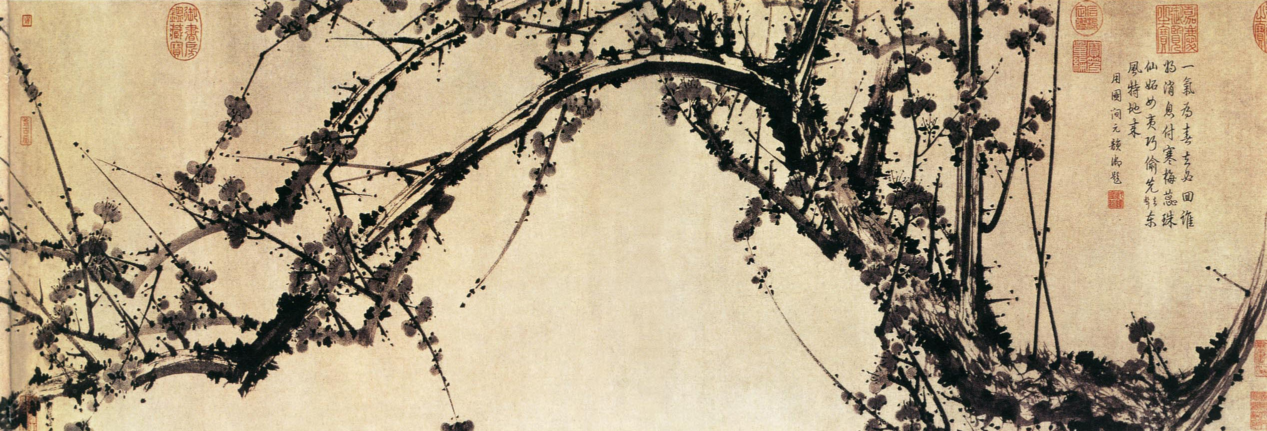 有关梅兰竹菊的中国国画作品,国画梅兰竹菊