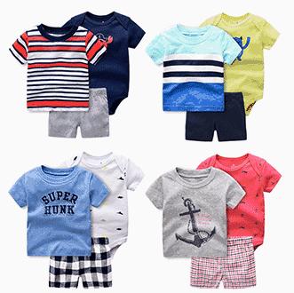 云宝宝的衣服,宝宝贴身打底套装夏季