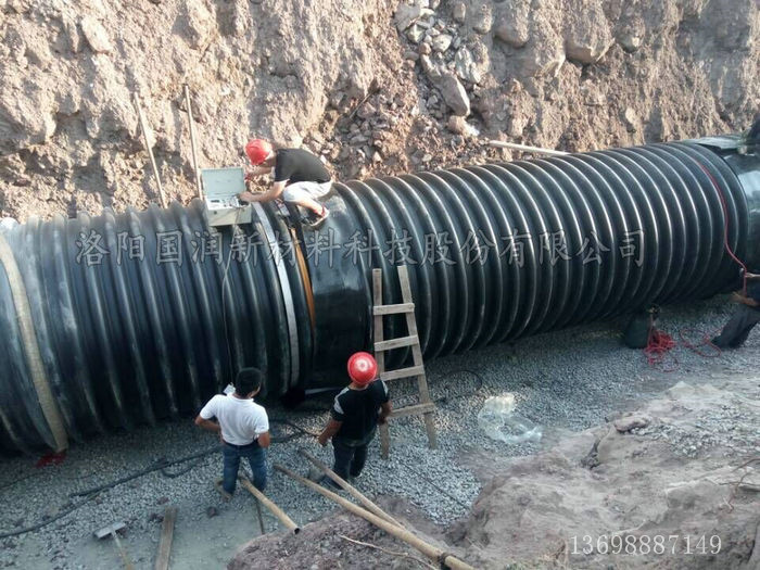 钢带波纹管连接推拉架工具,钢带增强聚乙烯螺旋波纹管接法