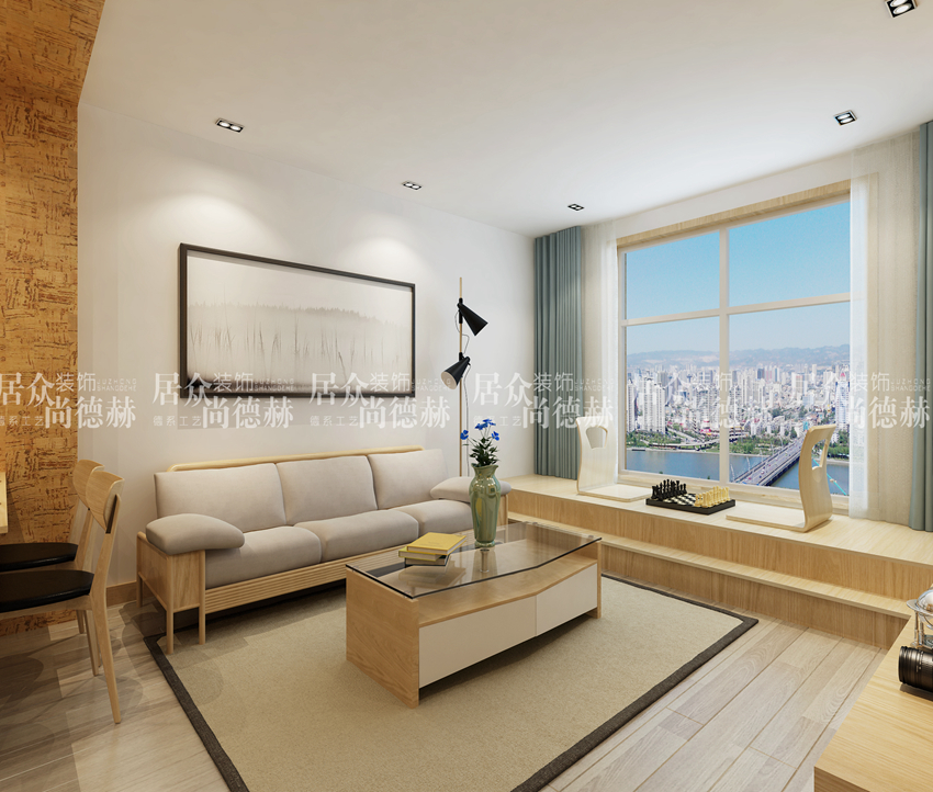 太原市原木风装修,太原泰古城复式