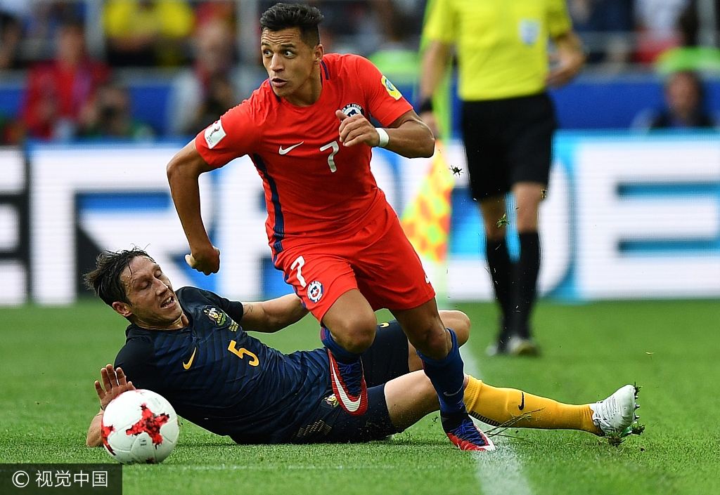 23日世界杯足球分析,2017联合会杯半决赛智利3-0葡萄牙