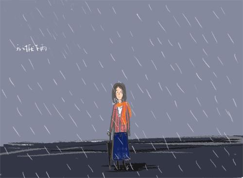 艾特扬州人，拜托！时尚的人都已经在雨天拗起造型了，你却还在躲雨