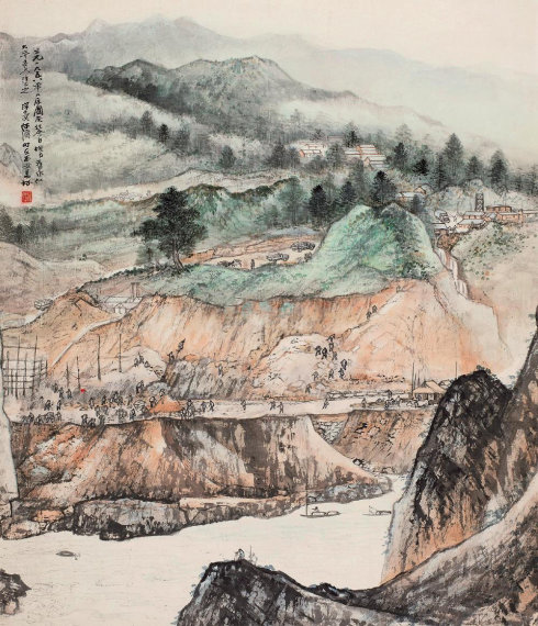 长安画派何海霞,长安画派代表画家何海霞创作