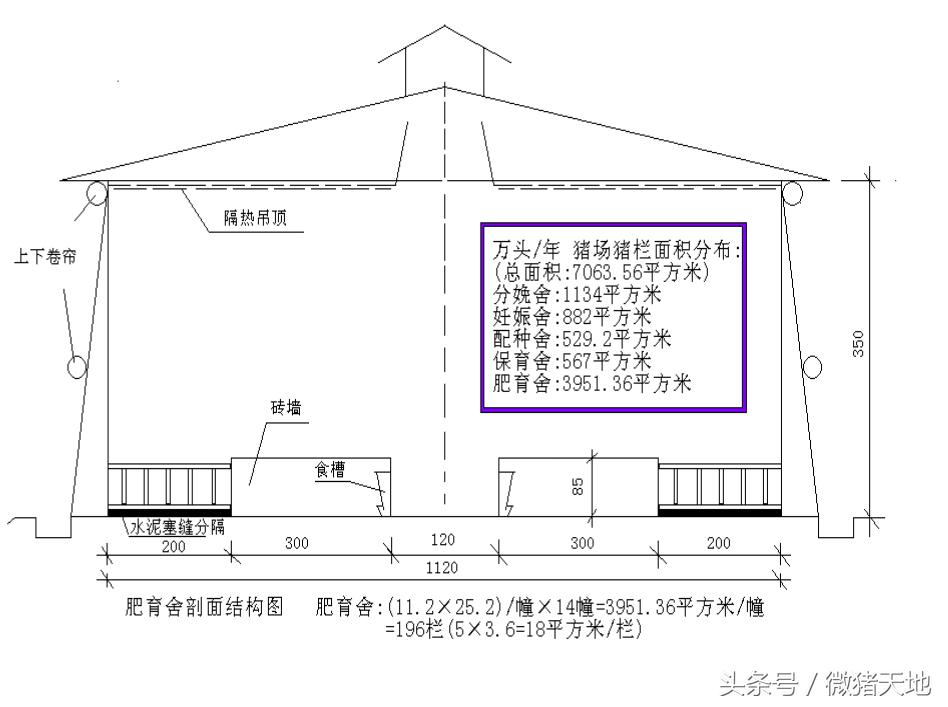 农村100头育肥猪小型猪场设计图,农村小型养猪场设计规划图