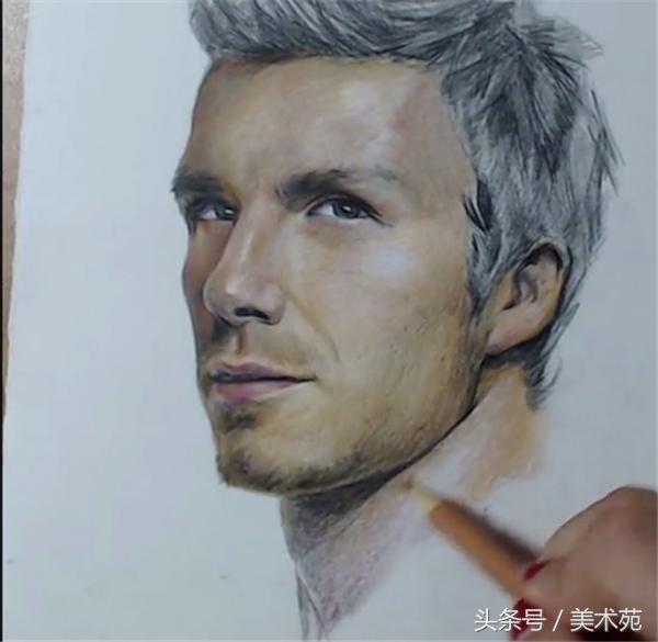 怎么画贝克汉姆,彩铅画教程简单初学者向日葵