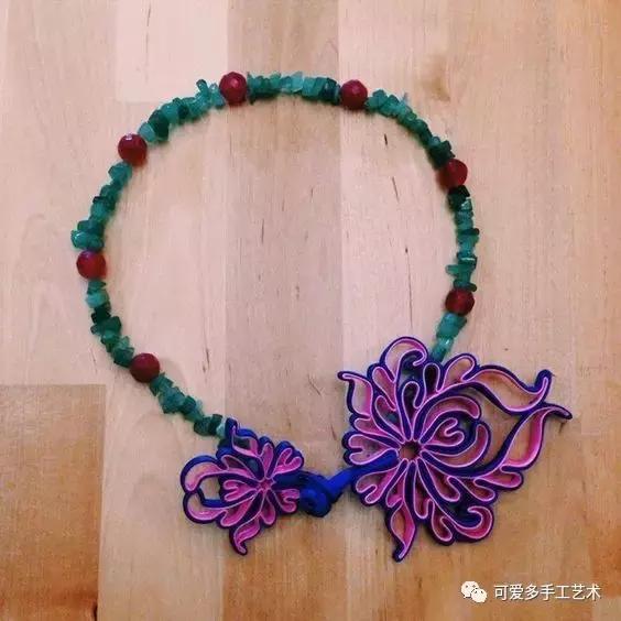 手工盘扣最简单版,用布做盘扣慢动作教程